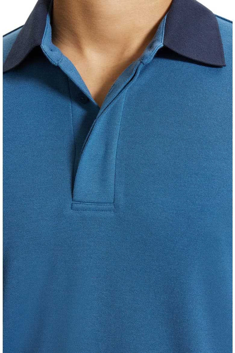 Kayser Long Sleeve Polo, Alternate, color, MIDNIGHT - G0C