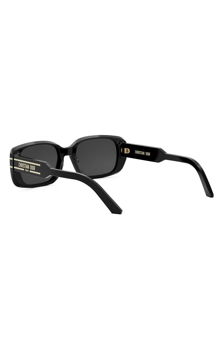 DIOR
DiorSignature S12I Rectangular Sunglasses, Alternate, color, Shiny Black / Smoke