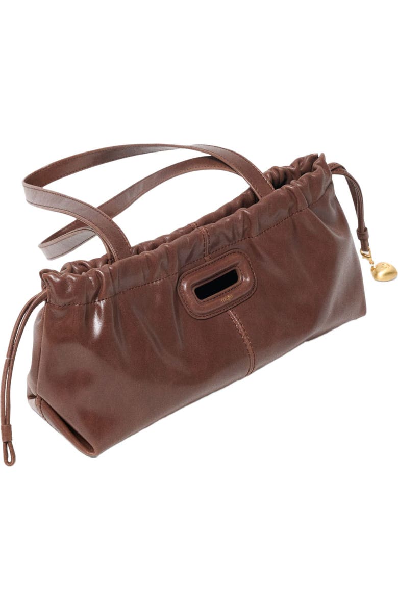 maje Vintage leather Milpli Gazette, Alternate, color, Brown