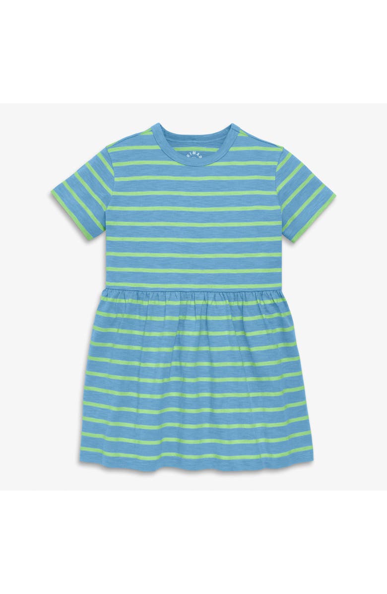 Primary Kids Easy Dress In Stripe, Main, color, Cornflower Pear Stripe