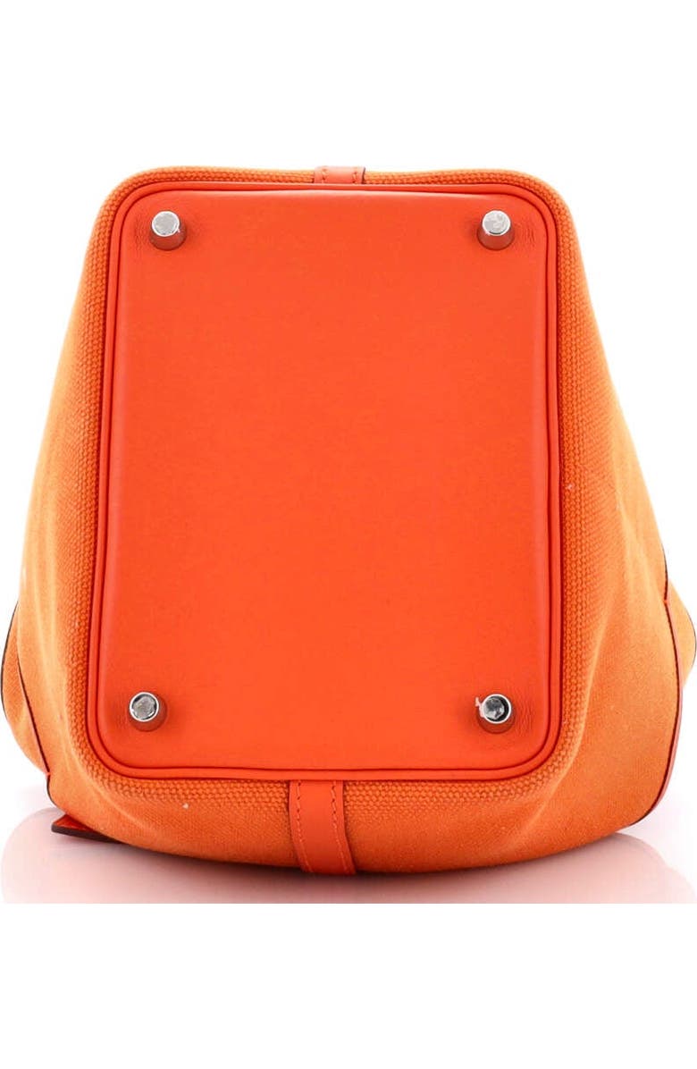 Pre-Owned Hermes Cargo Picotin Lock Bag Canvas and Swift PM, Alternate, color, Orange Minium