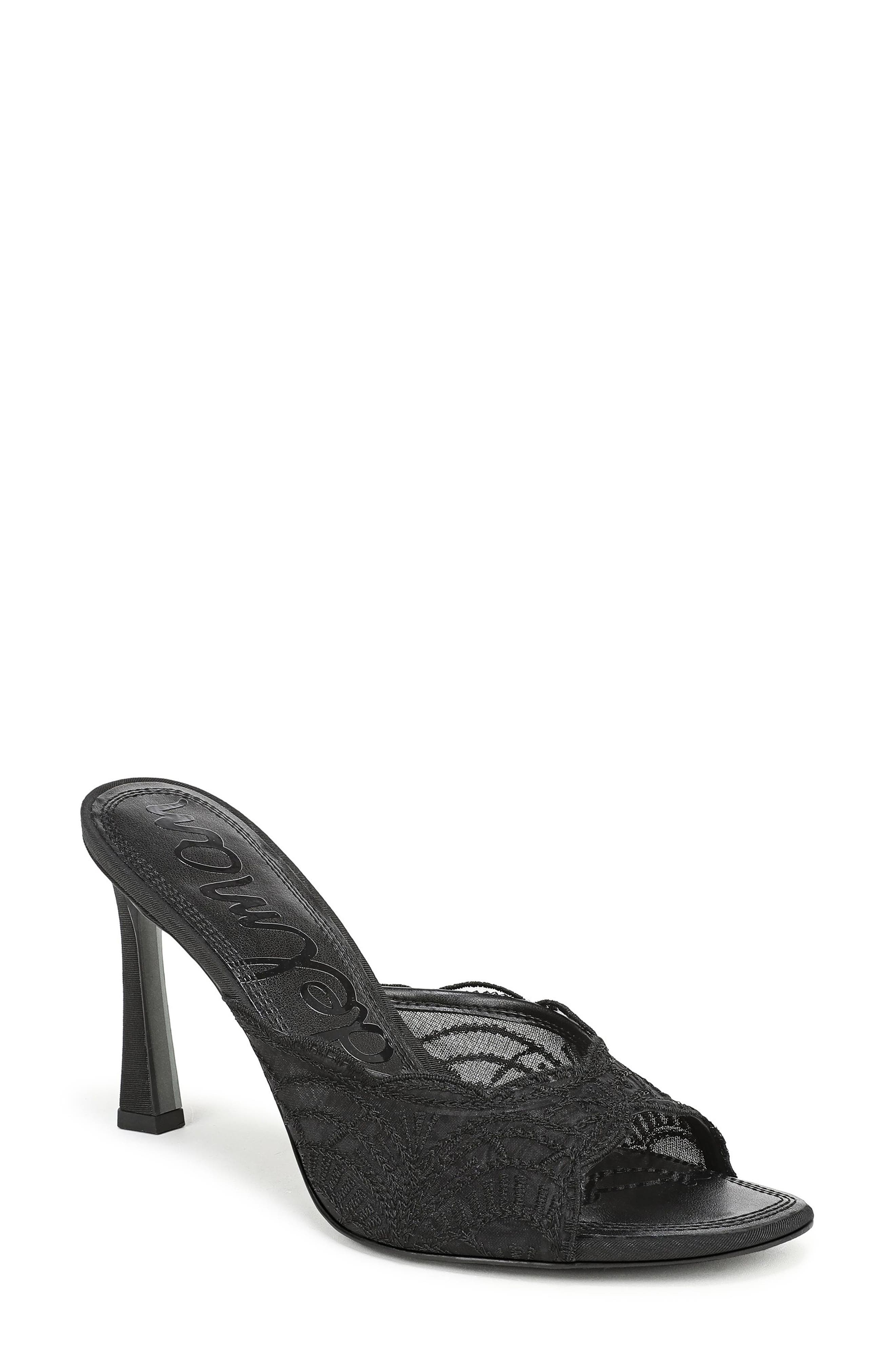 Sam Edelman Iva Mesh Sandal, Main, color, Black