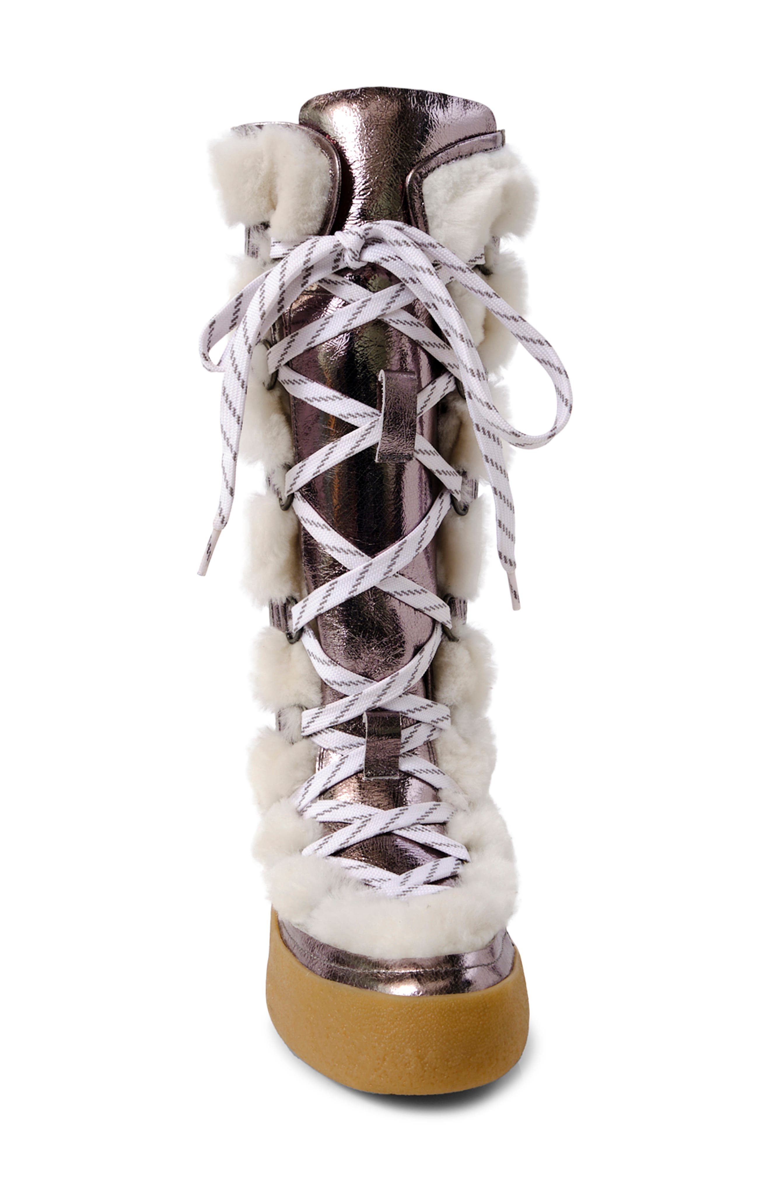 Free People Wilder Genuine Shearling Boot, Alternate, color, 