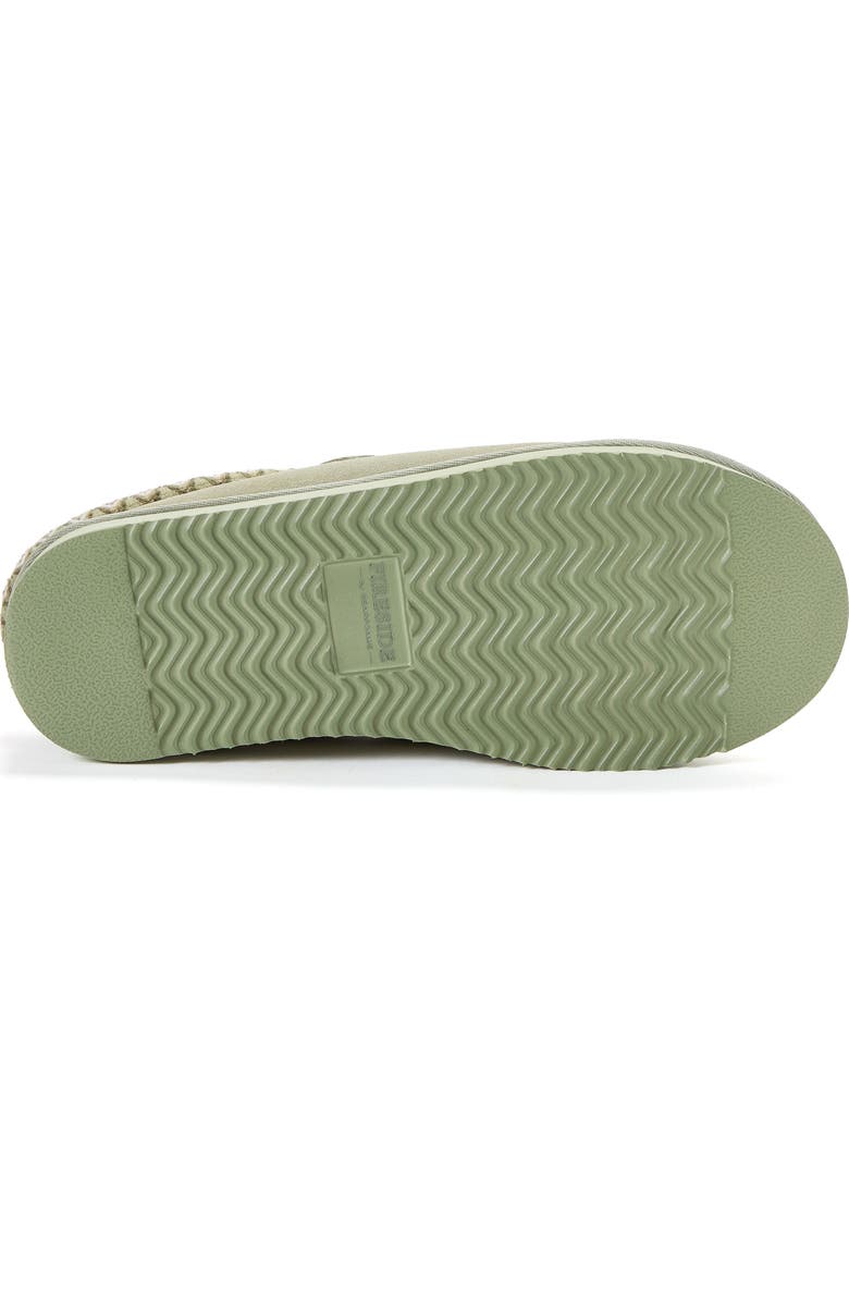 DEARFOAMS Fireside Grafton Genuine Shearling Clog Slipper with Embroidery, Alternate, color, Seagrass