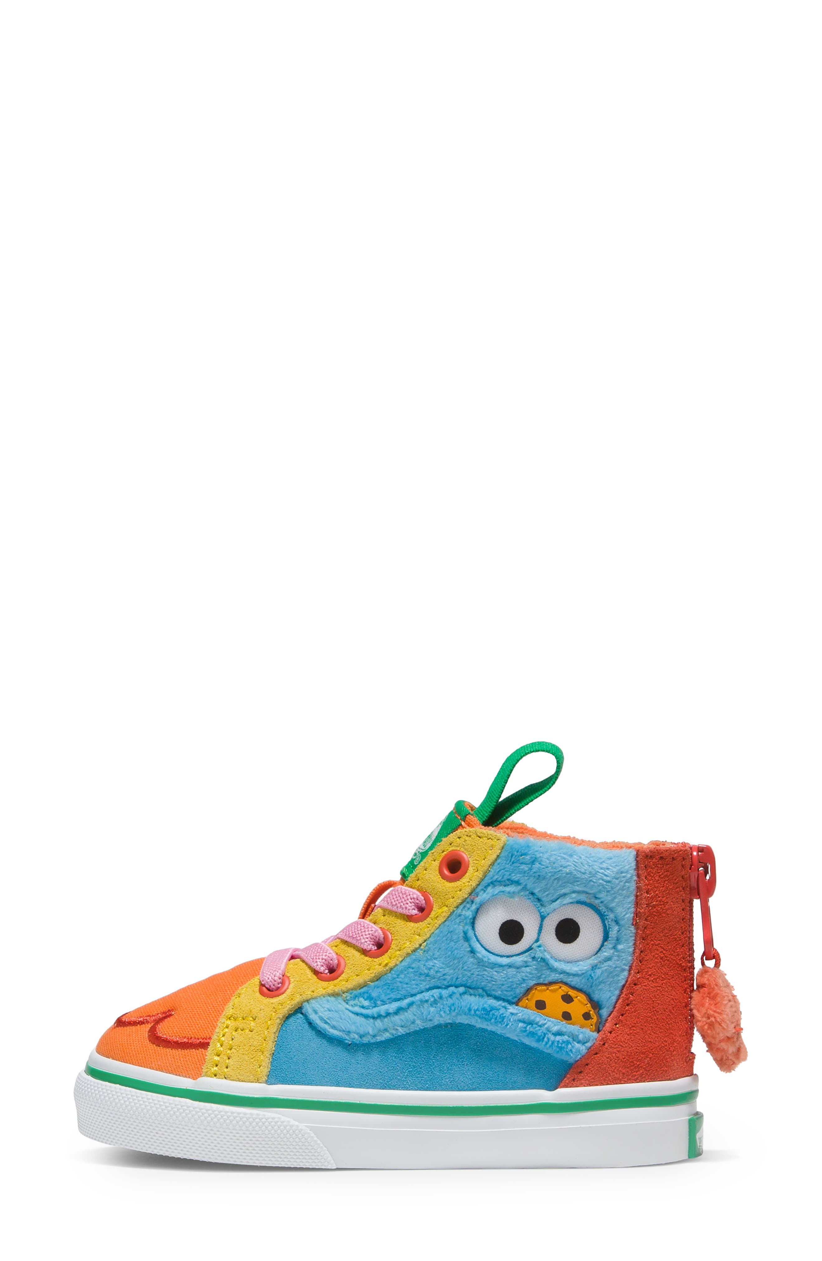 Vans Kids' x Sesame Street SK8-Hi Zip Sneaker, Alternate, color, 