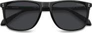Polaroid 55mm Polarized Rectangular Sunglasses