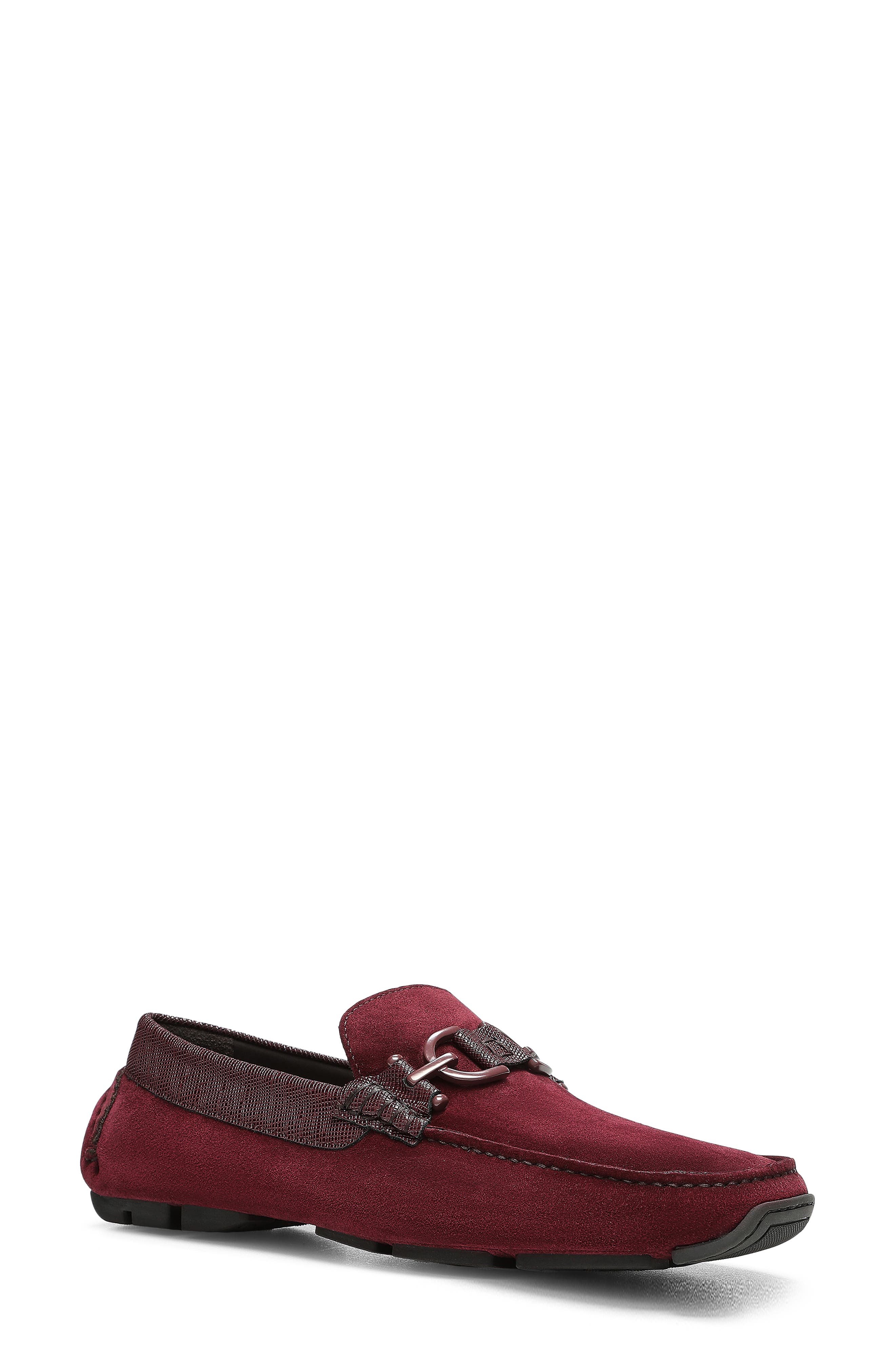 Dacio II Driving Loafer, Main, color, BURGUNDY