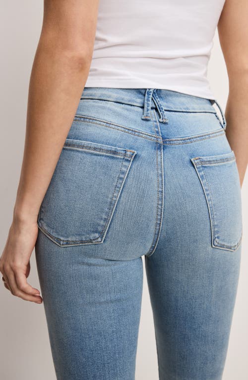 Good American Always Fits High Waist Slim Straight Leg Jeans In Indigo834