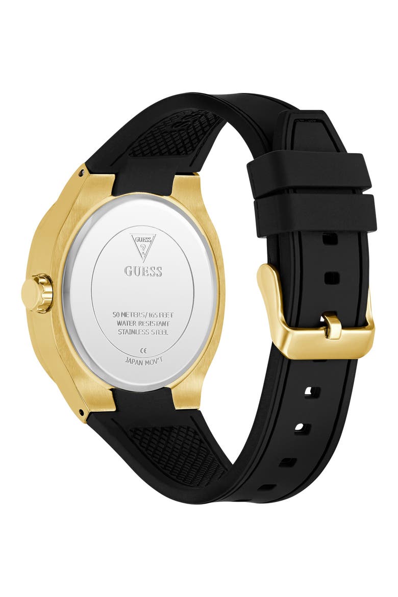 Headline Silicone Strap Watch, 42mm, Alternate, color, GREEN