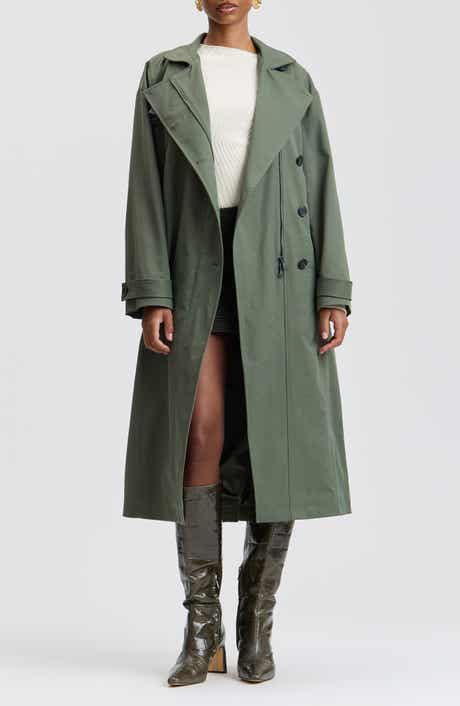 Asymmetric Oversized Trench Coat