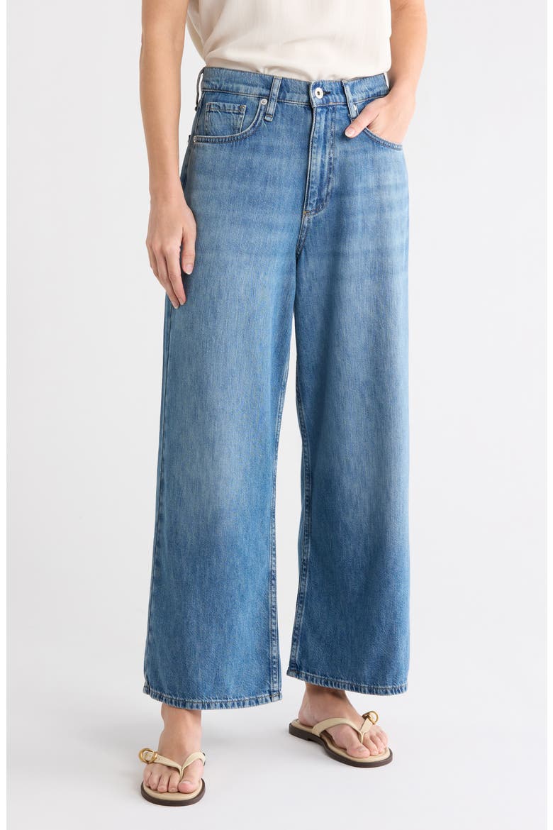 Annie Ankle Wide Leg Jeans, Alternate, color, COVINGTON
