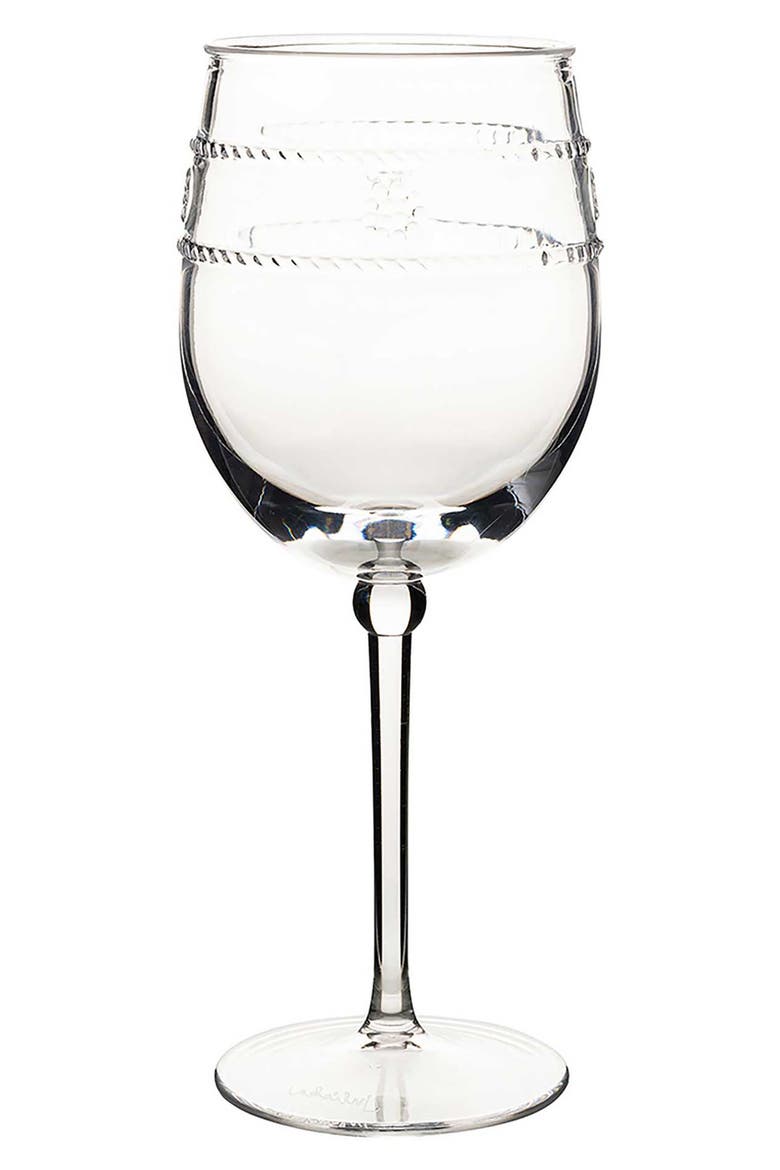 Isabella Set of 4 Acrylic Wine Glasses, Alternate, color, CLEAR