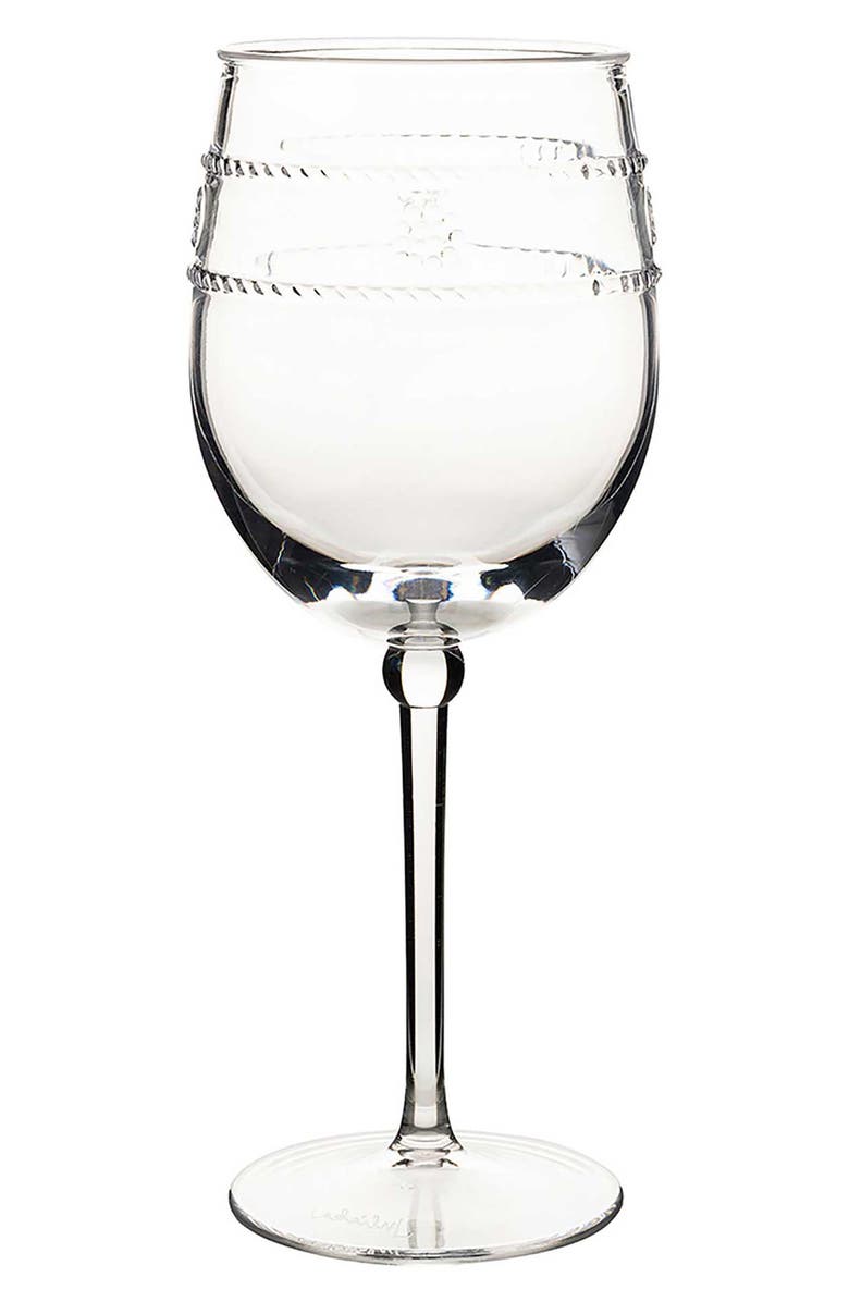 Juliska Isabella Set of 4 Acrylic Wine Glasses, Alternate, color, Clear