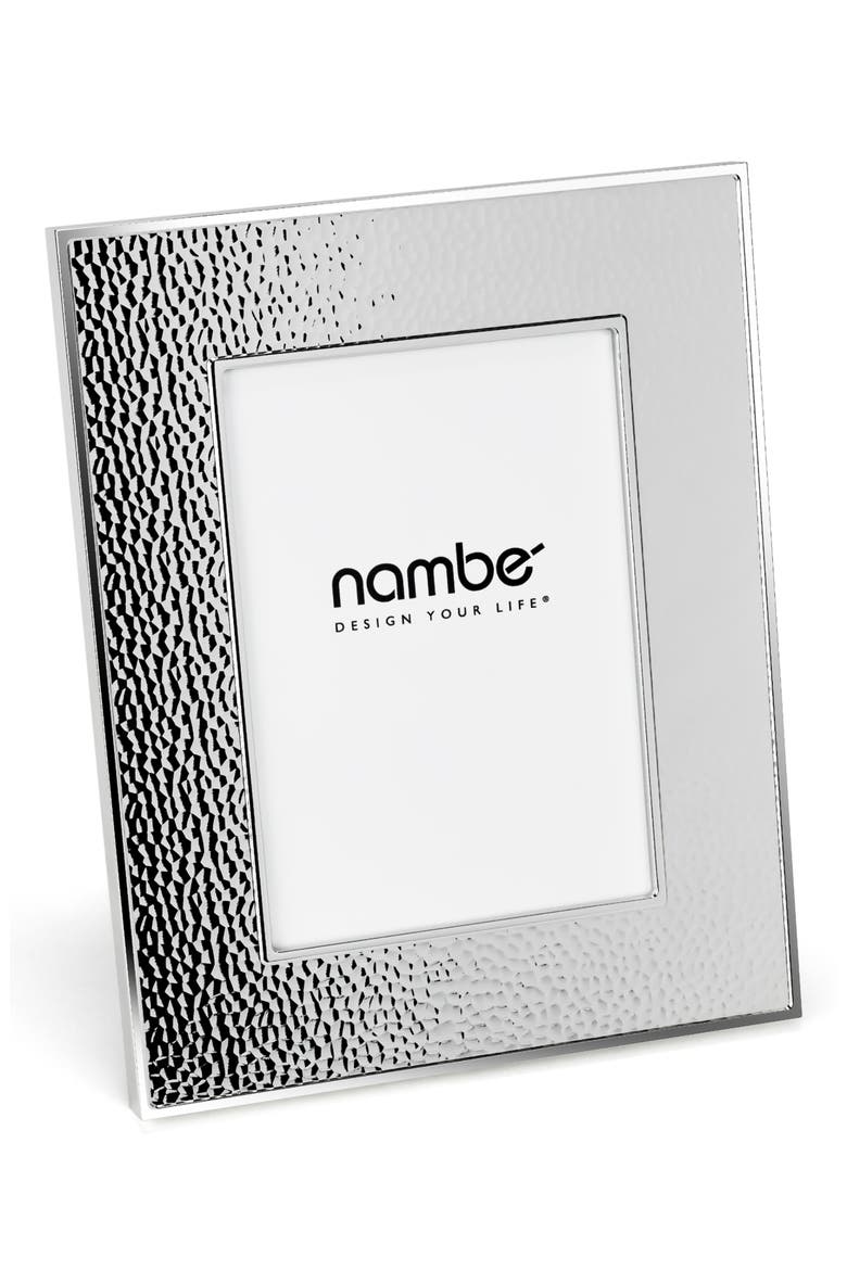 Hammered 5 x 7-Inch Picture Frame, Main, color, SILVER