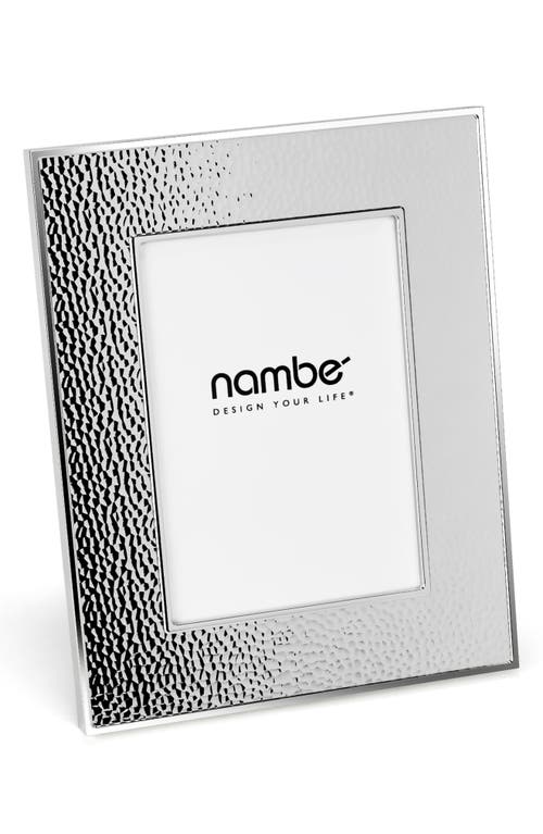 Nambe Nambé Hammered 5 X 7-inch Picture Frame In Silver