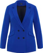City Chic Alexis Oversize Double Breasted Blazer