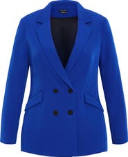 City Chic Alexis Oversize Double Breasted Blazer
