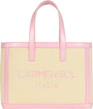 CARMEN SOL Venezia Mini Canvas Tote Bag