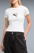 PUMA Street Glam Slim Fit Cotton Graphic T-Shirt