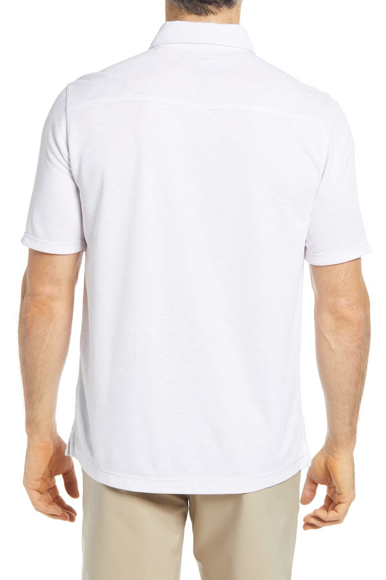 Slub Men's Polo, Alternate, color, WHITE