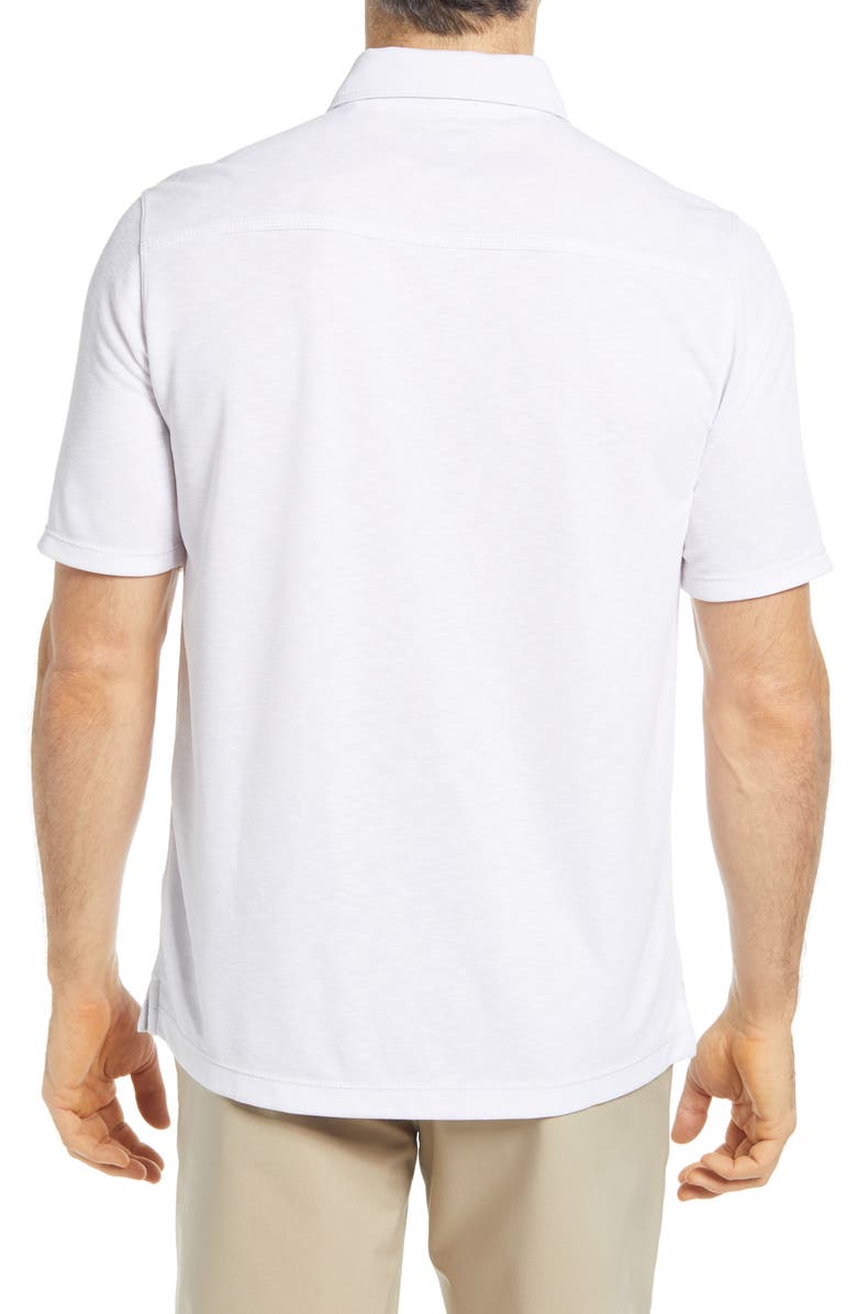 Johnston & Murphy Slub Men's Polo, Alternate, color, White