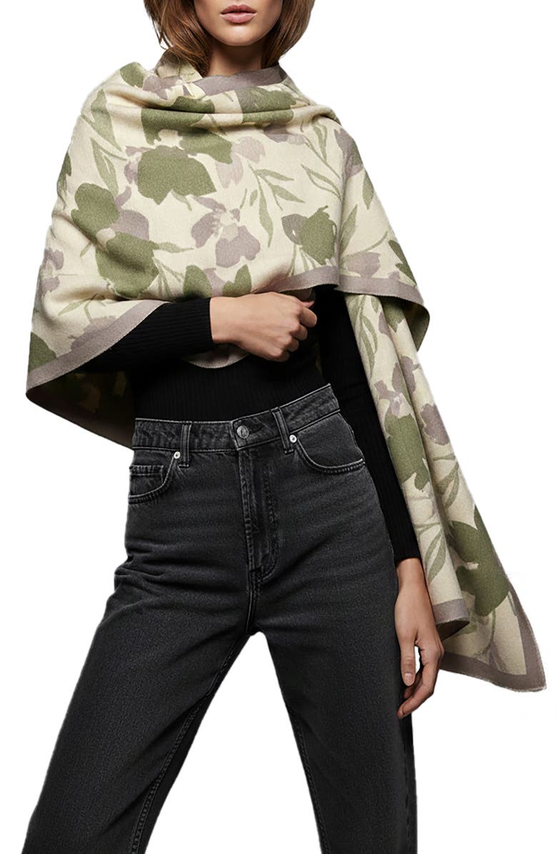 SAACHI Reversible Scarf, Main, color, Sage