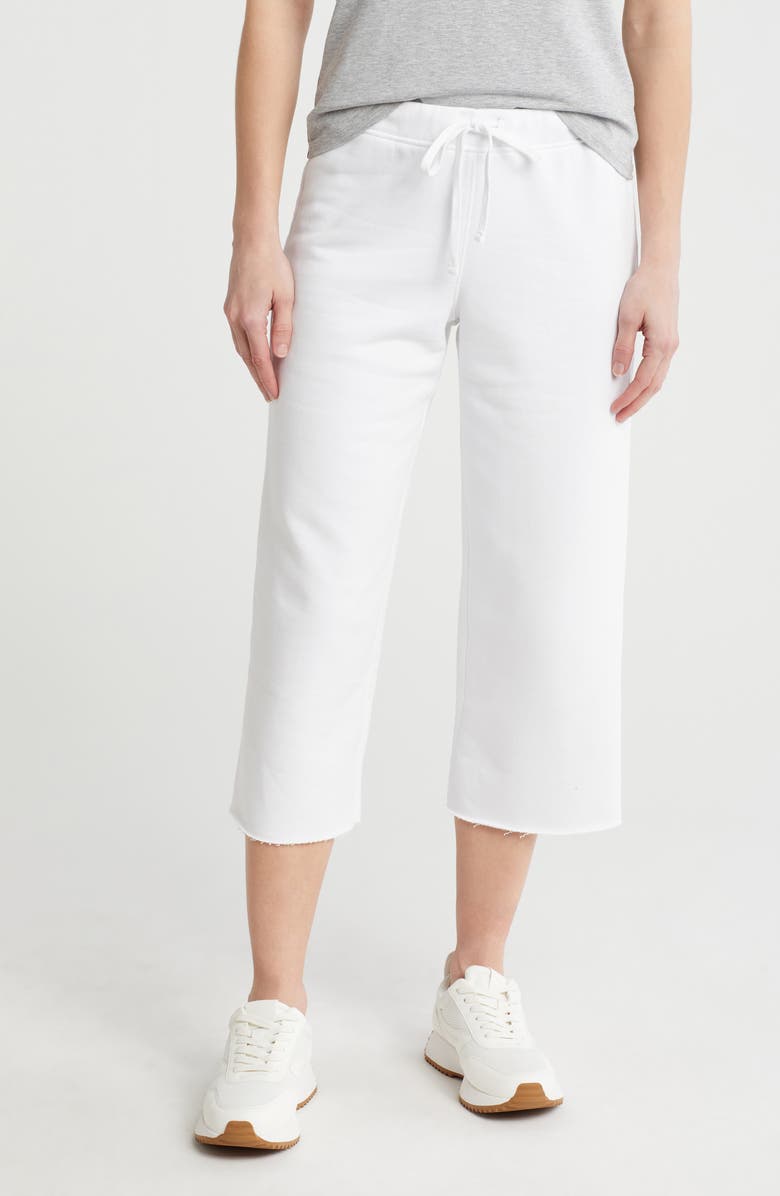 Splendid Carrie Ankle Crop Wide Leg Terry Pants, Main, color,