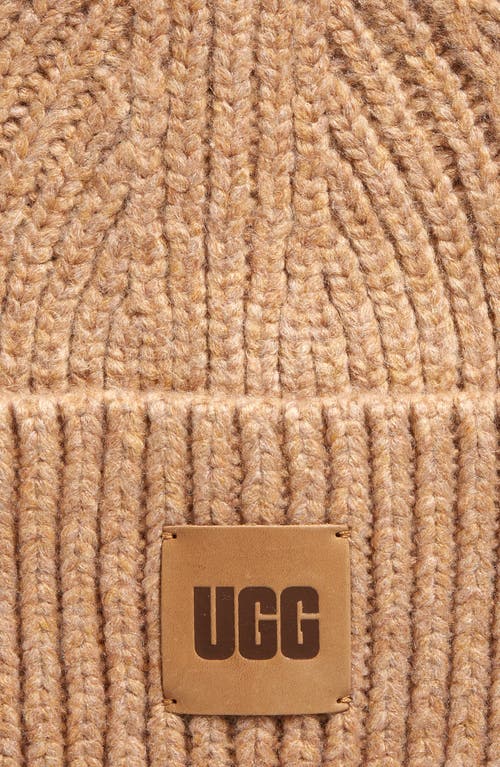 Ugg Chunky Rib Beanie In Brown
