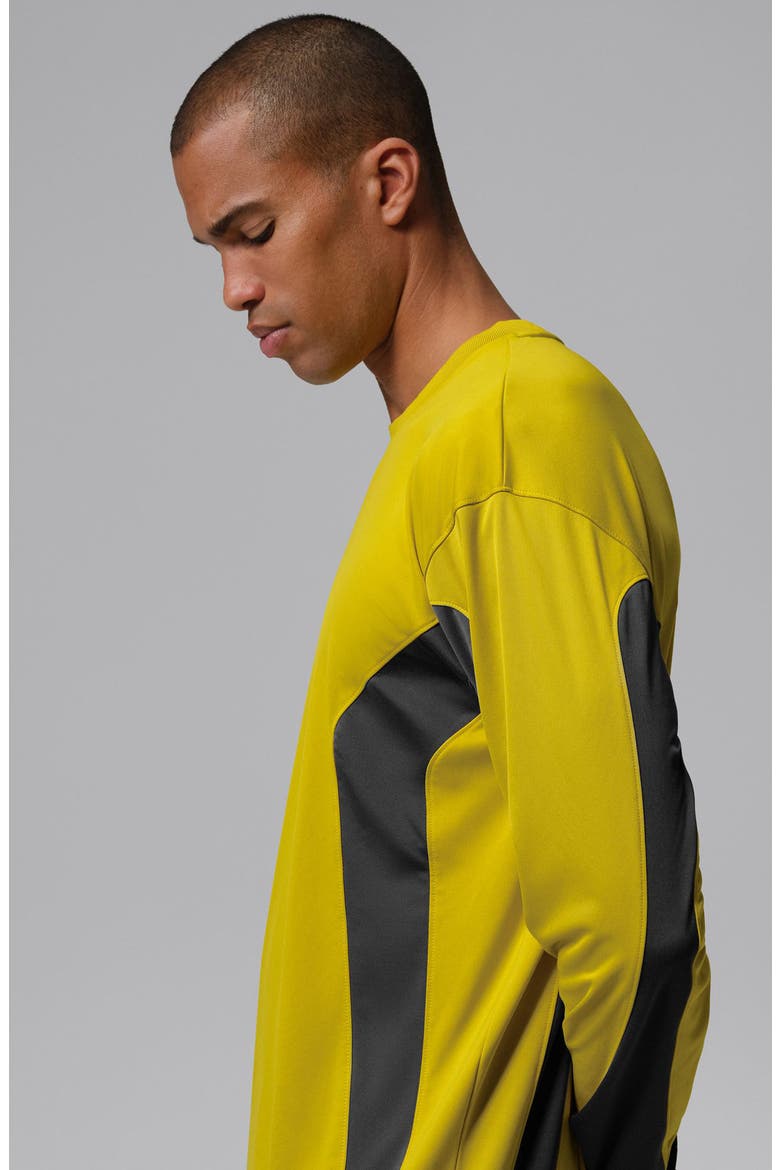 Brooklyn Graphic Sweatshirt, Alternate, color, BRIGHT CITRON/ CARGO KHAKI