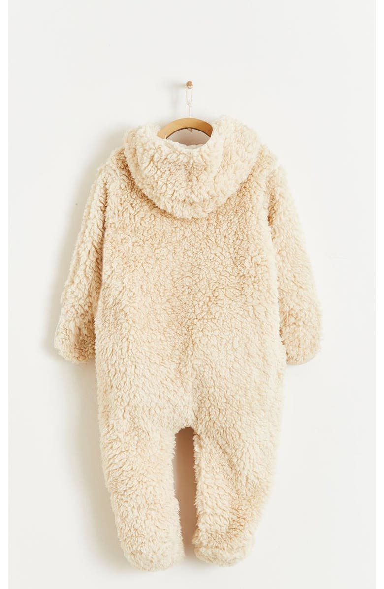 Babycottons Apolo Teddy Fleece Hooded Snowsuit, Alternate, color, 