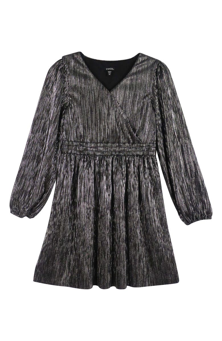 Zunie Kids' Plissé Dress, Main, color,