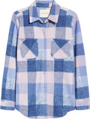 Lucky Brand Plaid Shirt Jacket