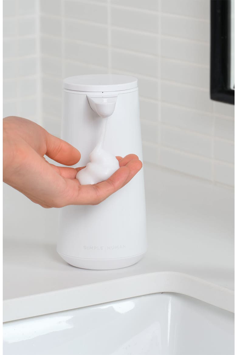 Rechargeable Sensor Pump Foam Soap Dispenser, Alternate, color, WHITE