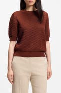 BOSS Folearia Short Sleeve Cotton Sweater