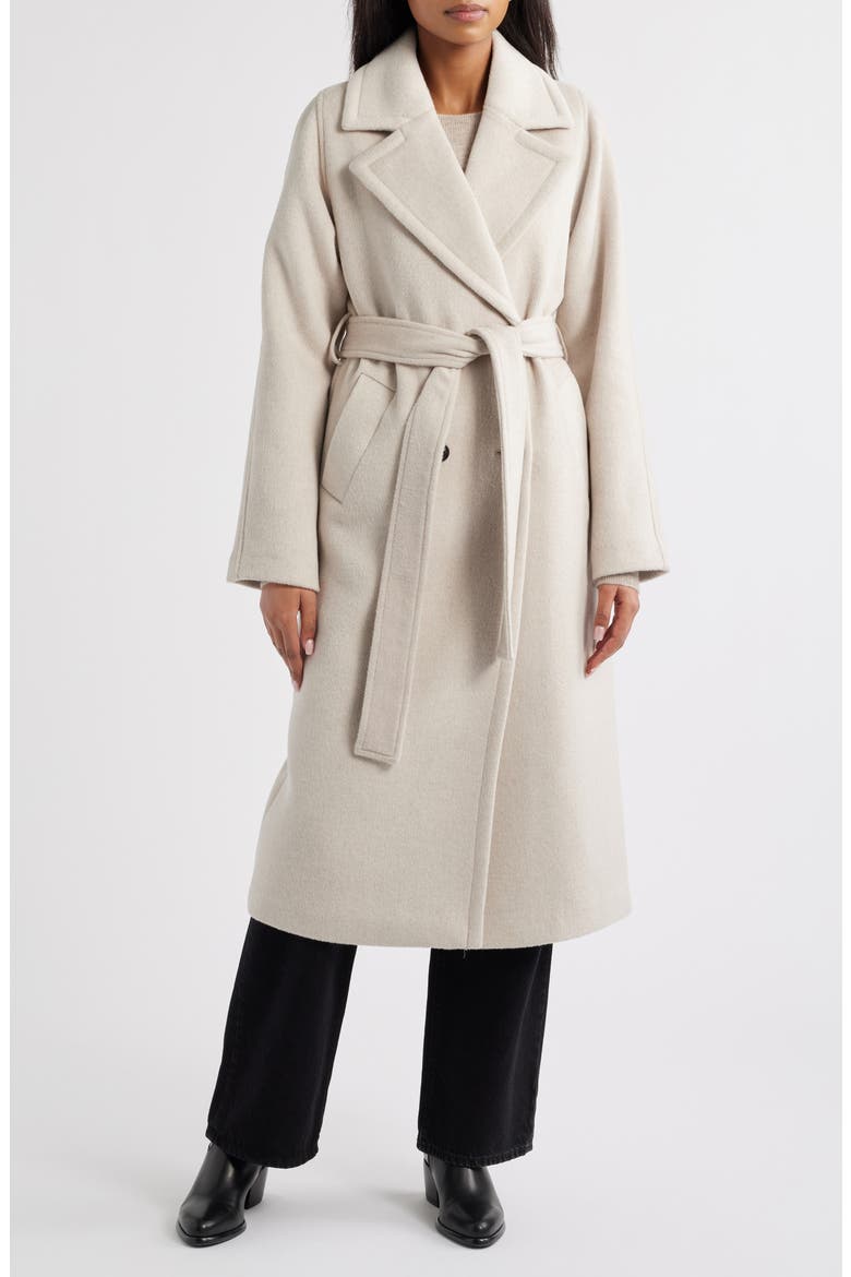 Tie Waist Coat, Main, color, DOVE