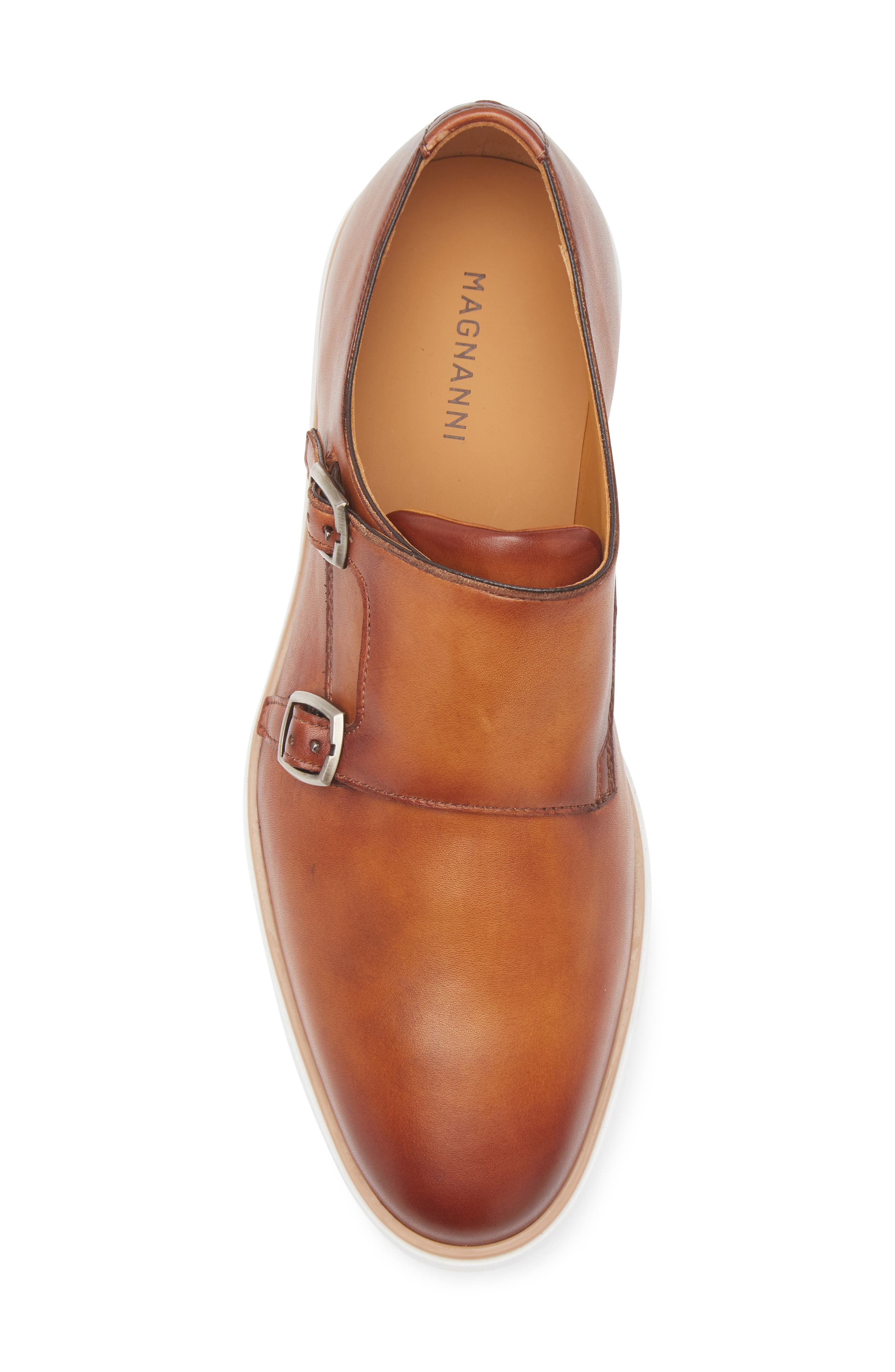 Lucca Double Monk Hybrid Shoe, Alternate, color, COGNAC