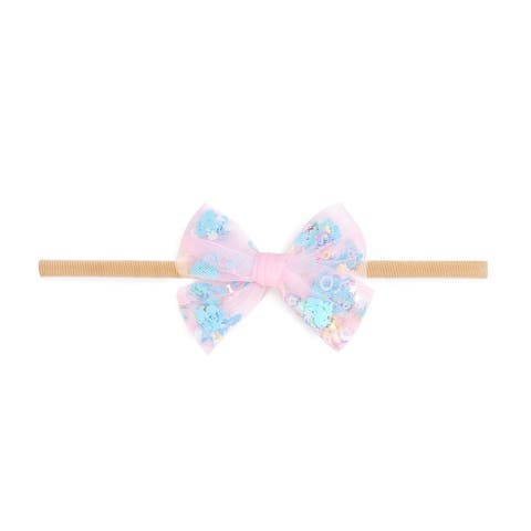 Mermaid Sequin Bow Baby Headband (Baby)