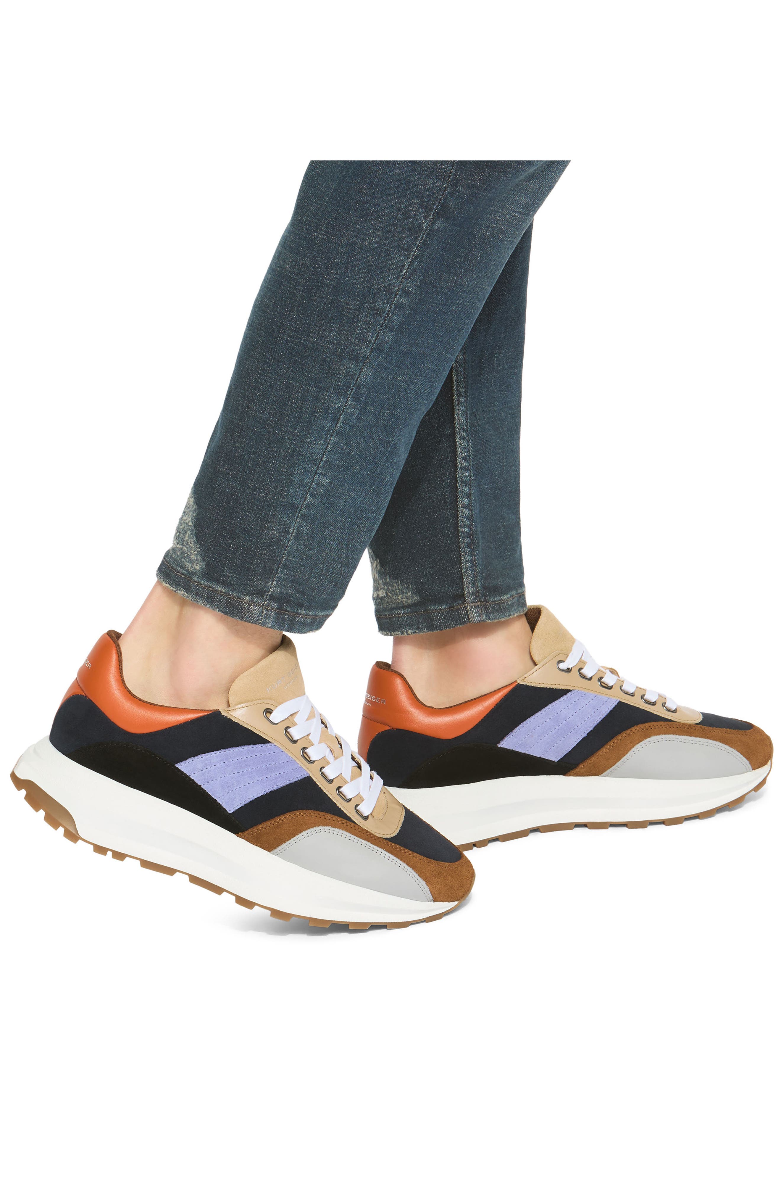 Kurt Geiger London Gaspar Sneaker, Alternate, color, Open Brown