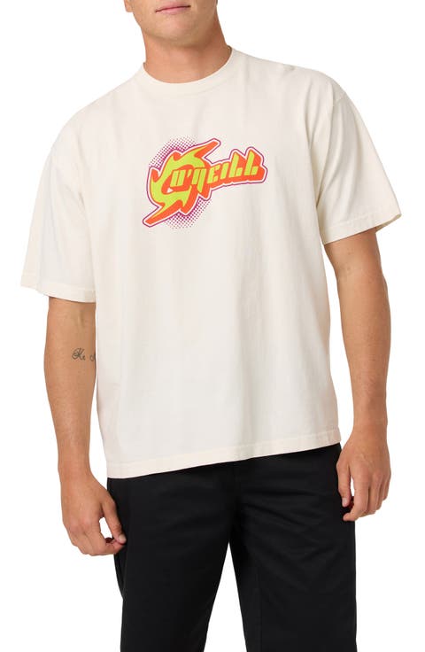 Peeling Boxy Cotton Graphic T-Shirt