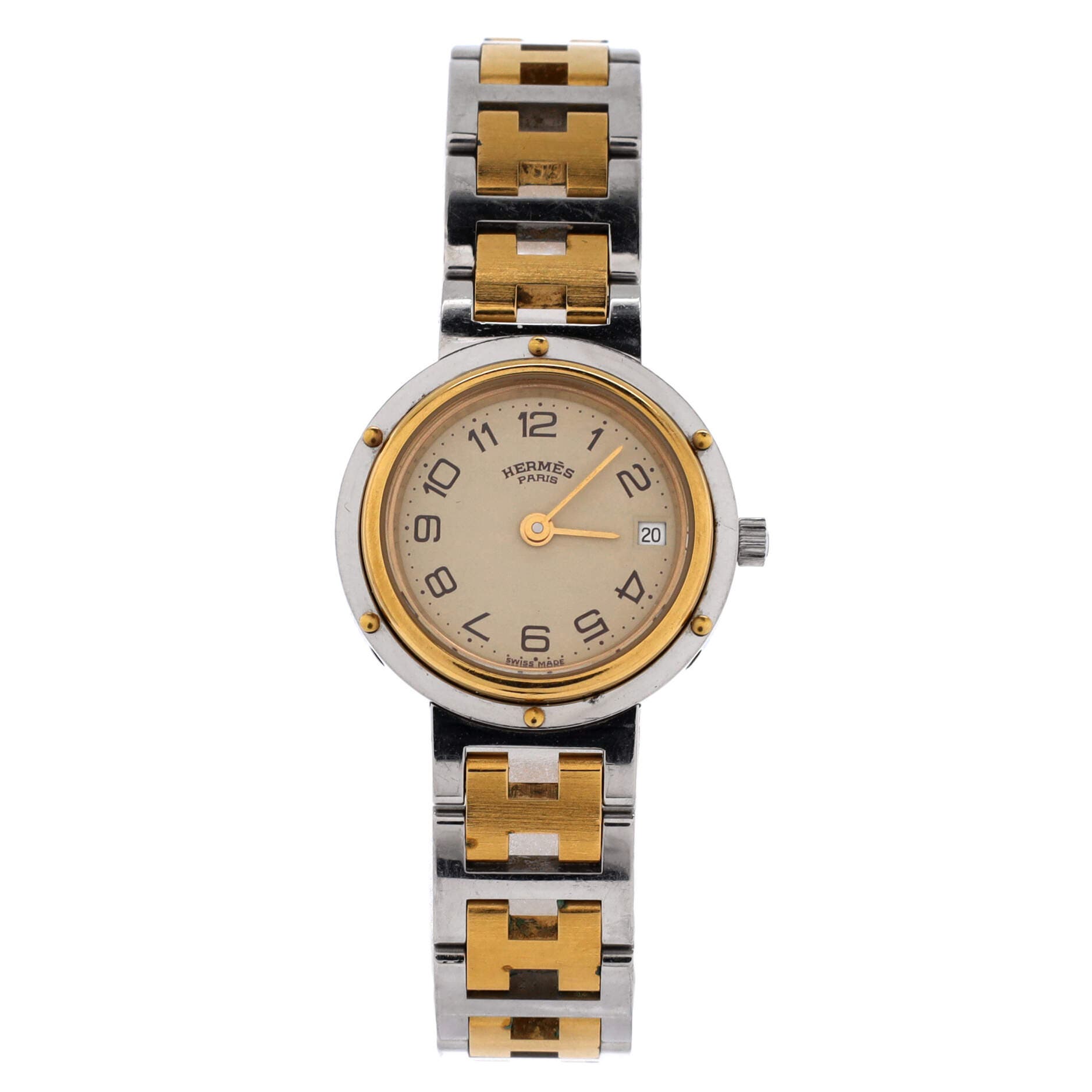 Clipper Quartz Watch Stainless Steel with Plated Metal 24, Main, color, Metallic Silver