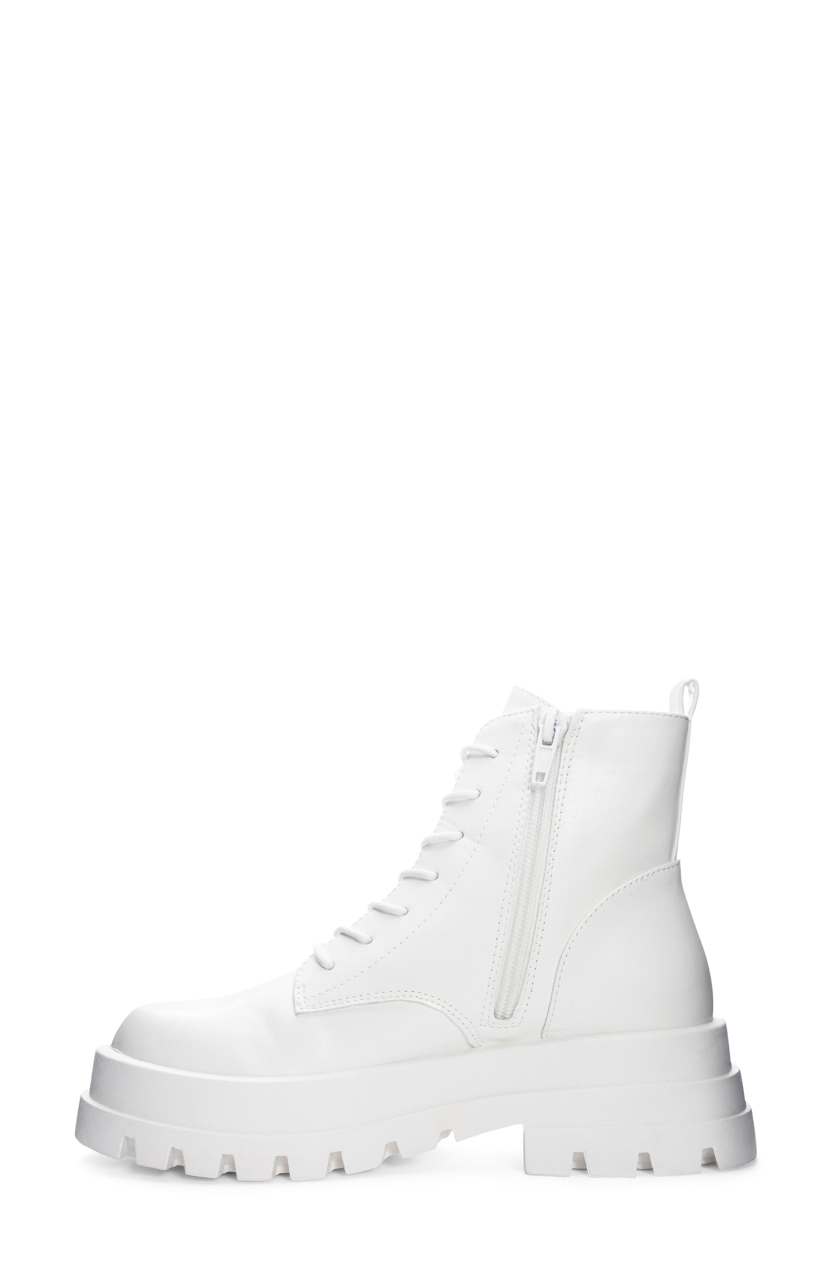 Vedder Lug Sole Boot, Alternate, color, WHITE