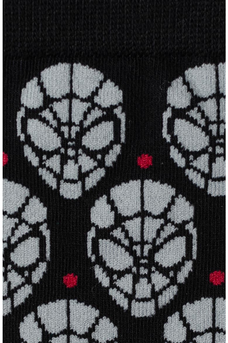 Spider-Man Crew Socks & Cuff Links Set, Alternate, color, BLACK