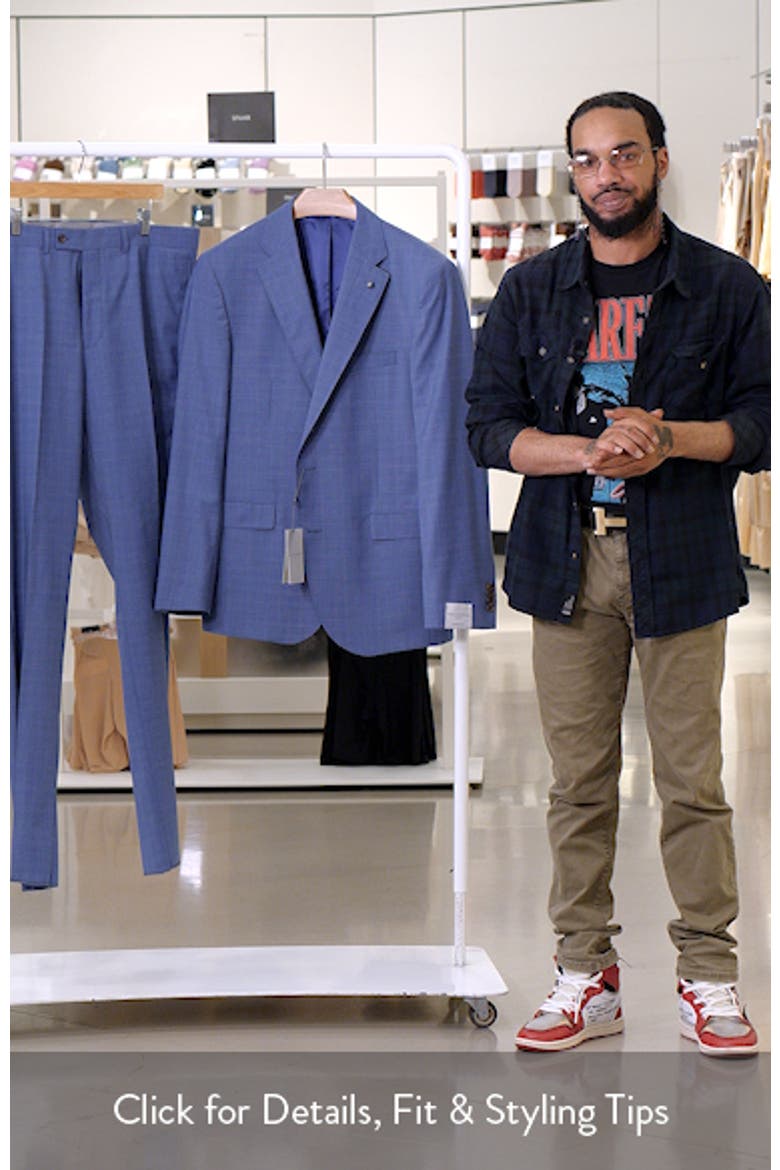 Esprit Light Blue Screen Weave Super 100s Wool Suit video