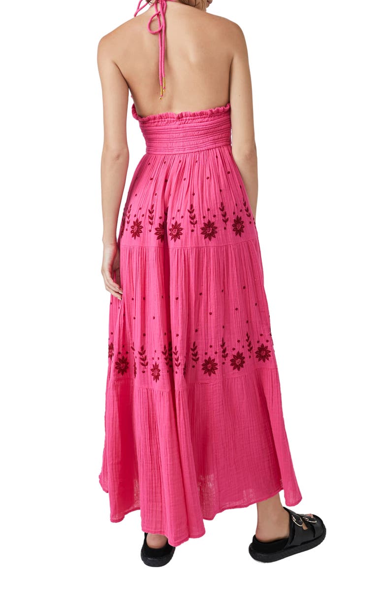 Free People Real Love Embroidered Tiered Maxi Sundress, Alternate, color, 