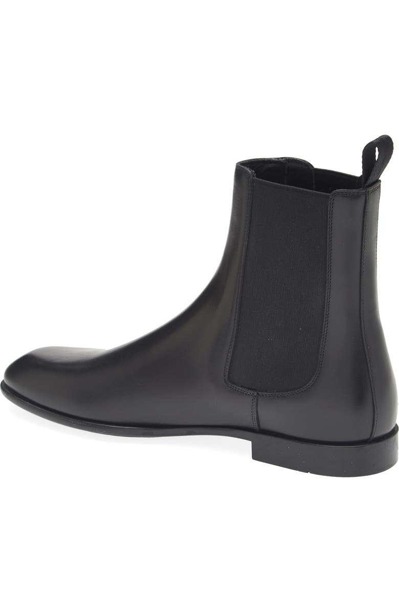 FERRAGAMO Angle Chelsea Boot, Alternate, color, Nero