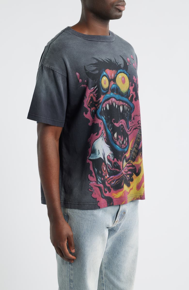 Rolling Loud Vortex Tour Cotton Graphic T-Shirt, Alternate, color, Washed Black