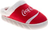 JOSMO Coca-Cola® Faux Fur Trim Slipper
