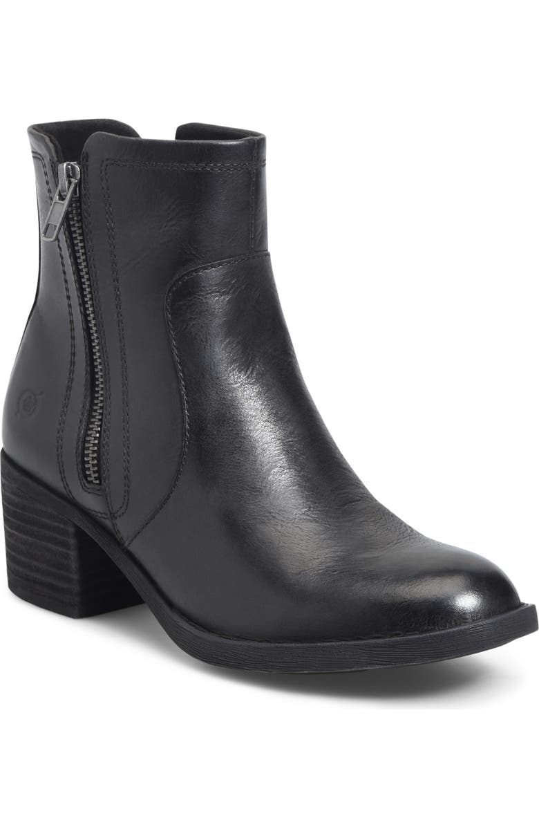 Børn Rigby Bootie, Main, color, Black Leather