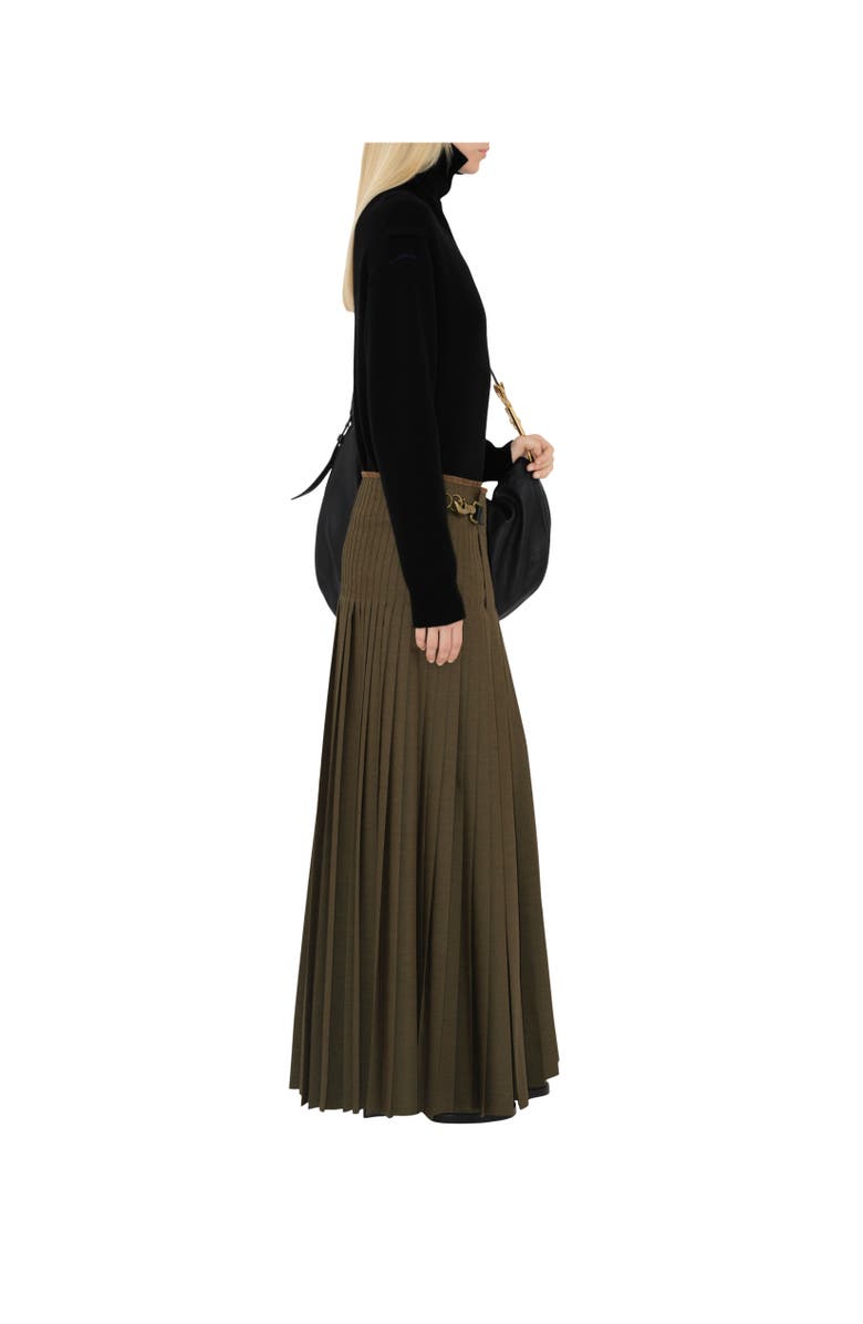 Burberry Wool Mohair Maxi Kilt, Alternate, color, 