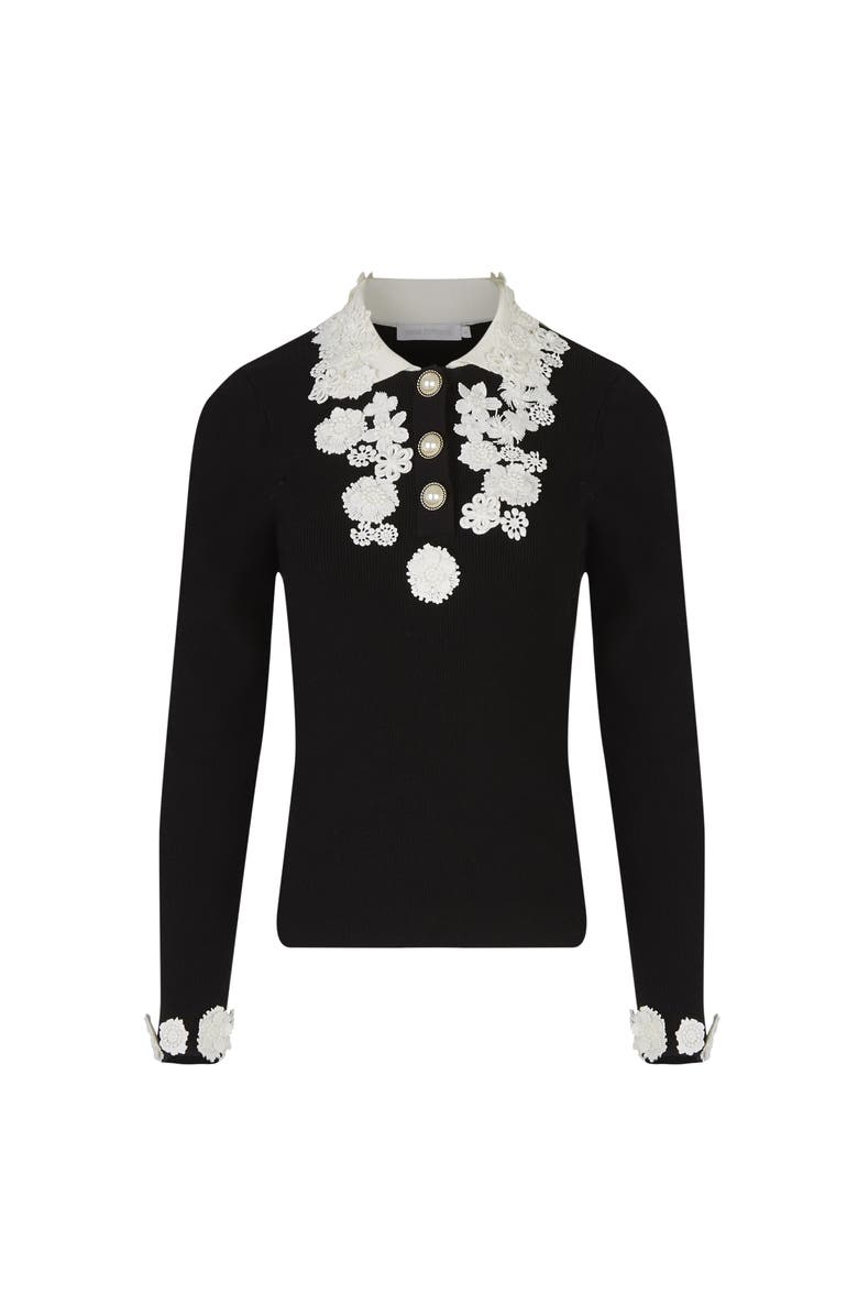 Anne Fontaine Sweetie Top, Main, color, Black